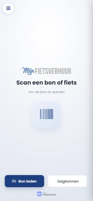 Mobiele scanner: scan een bon of fiets om de bon te openen